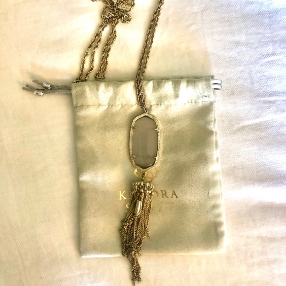 Kendra Scott Rayne necklace gray - Picture 1 of 2